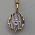1965 British Vintage Jewelry K9 Gold & Sapphire Pendant Necklace